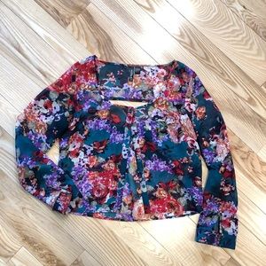 Button up crop top